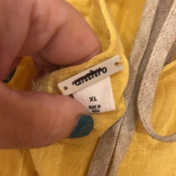 NWOT Anthropologie Linen Blend Halter Maxi